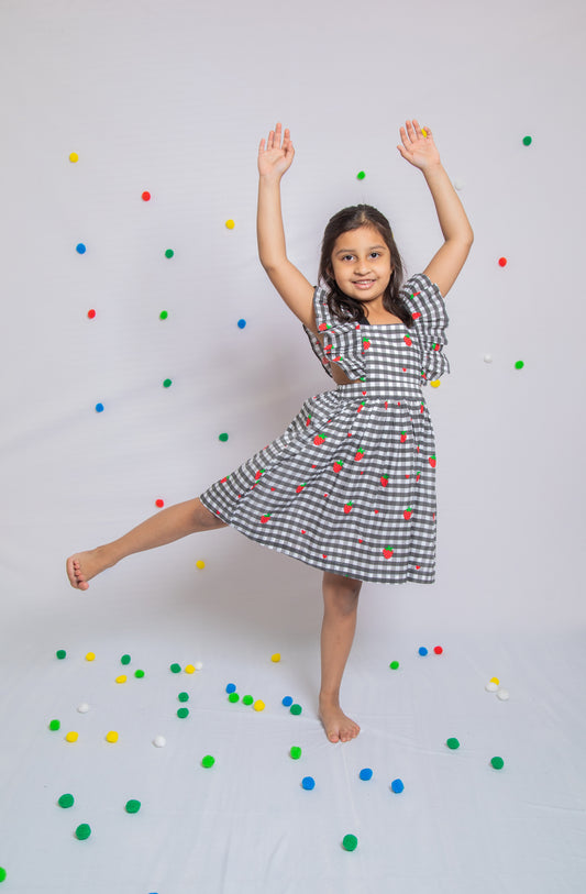 Strawberry Ruffle Dress
