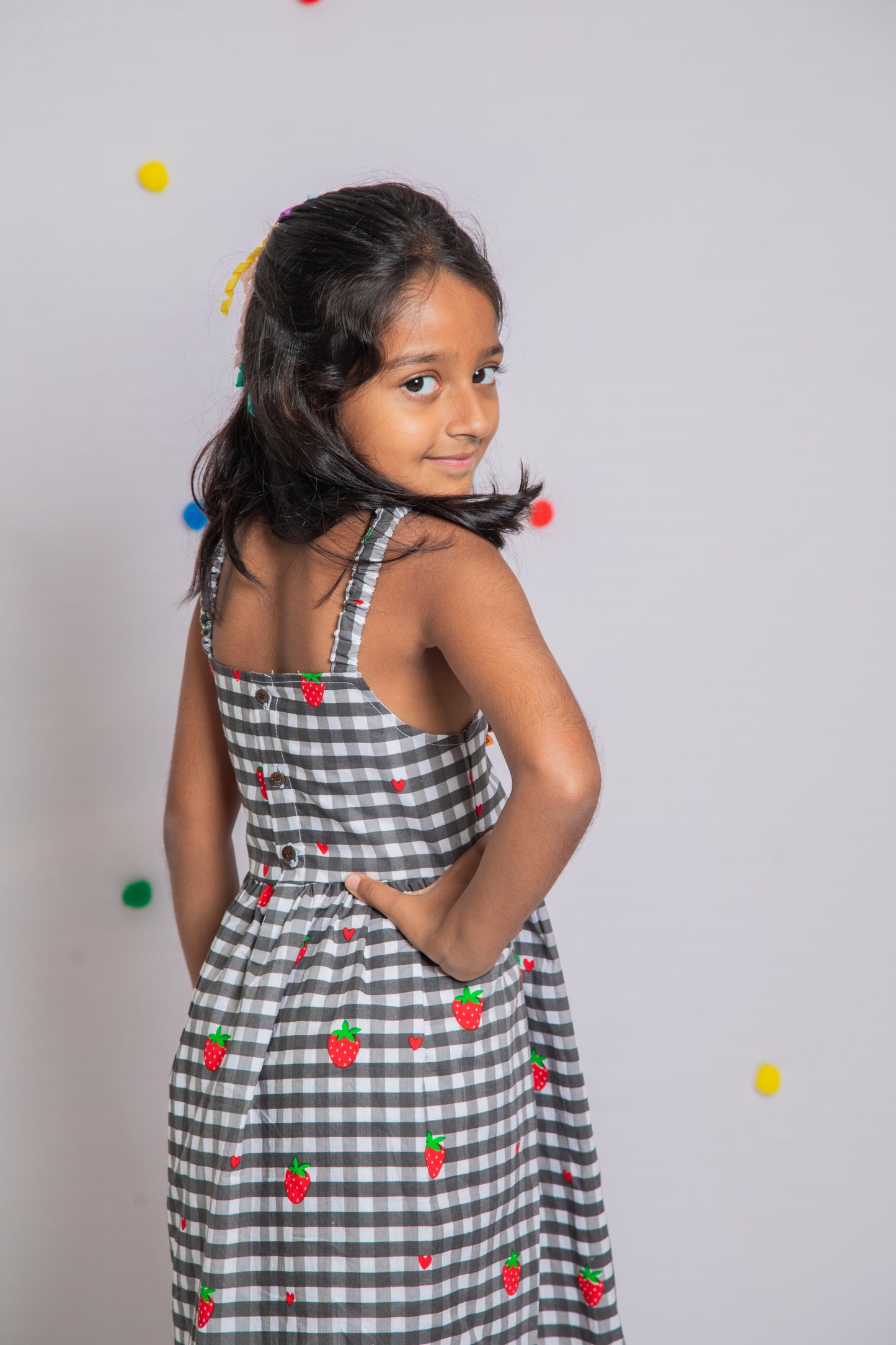 Strawberry Strappy Dress