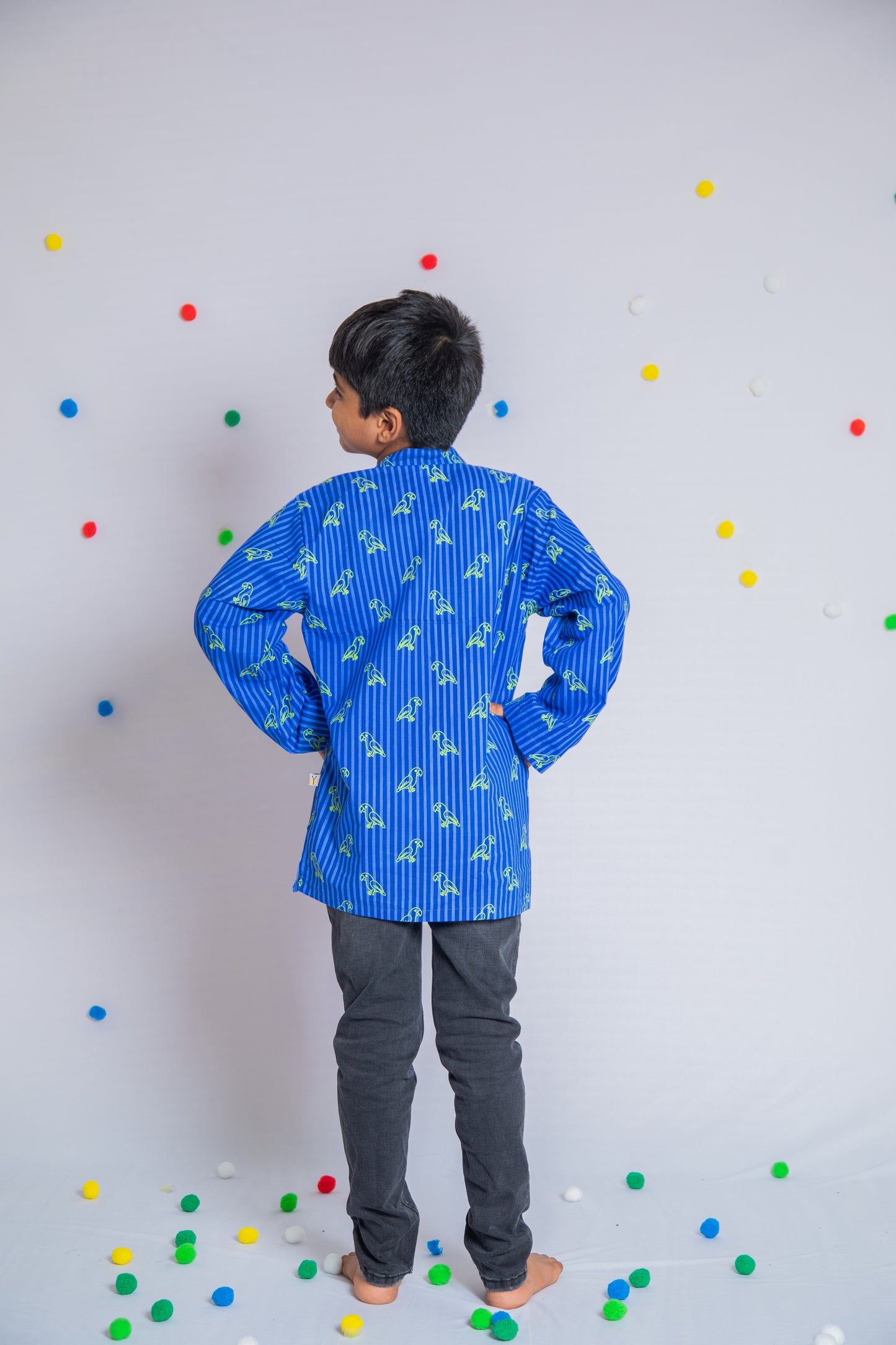 Neon Parrot Kurta