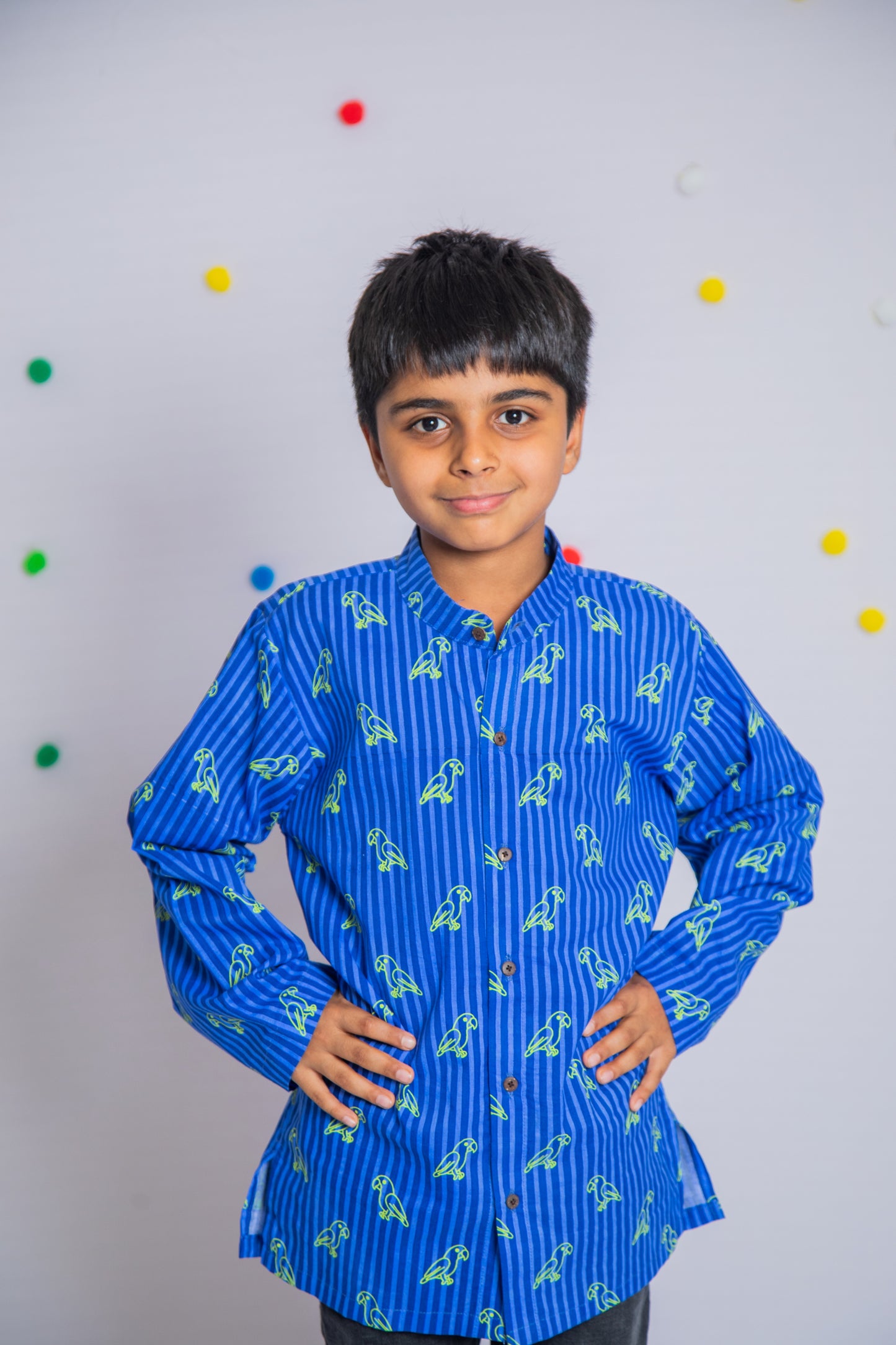 Neon Parrot Kurta