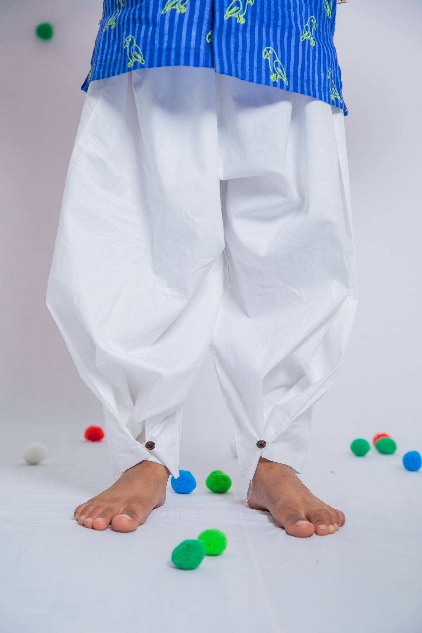 Neon Parrot Kurta Pajama set