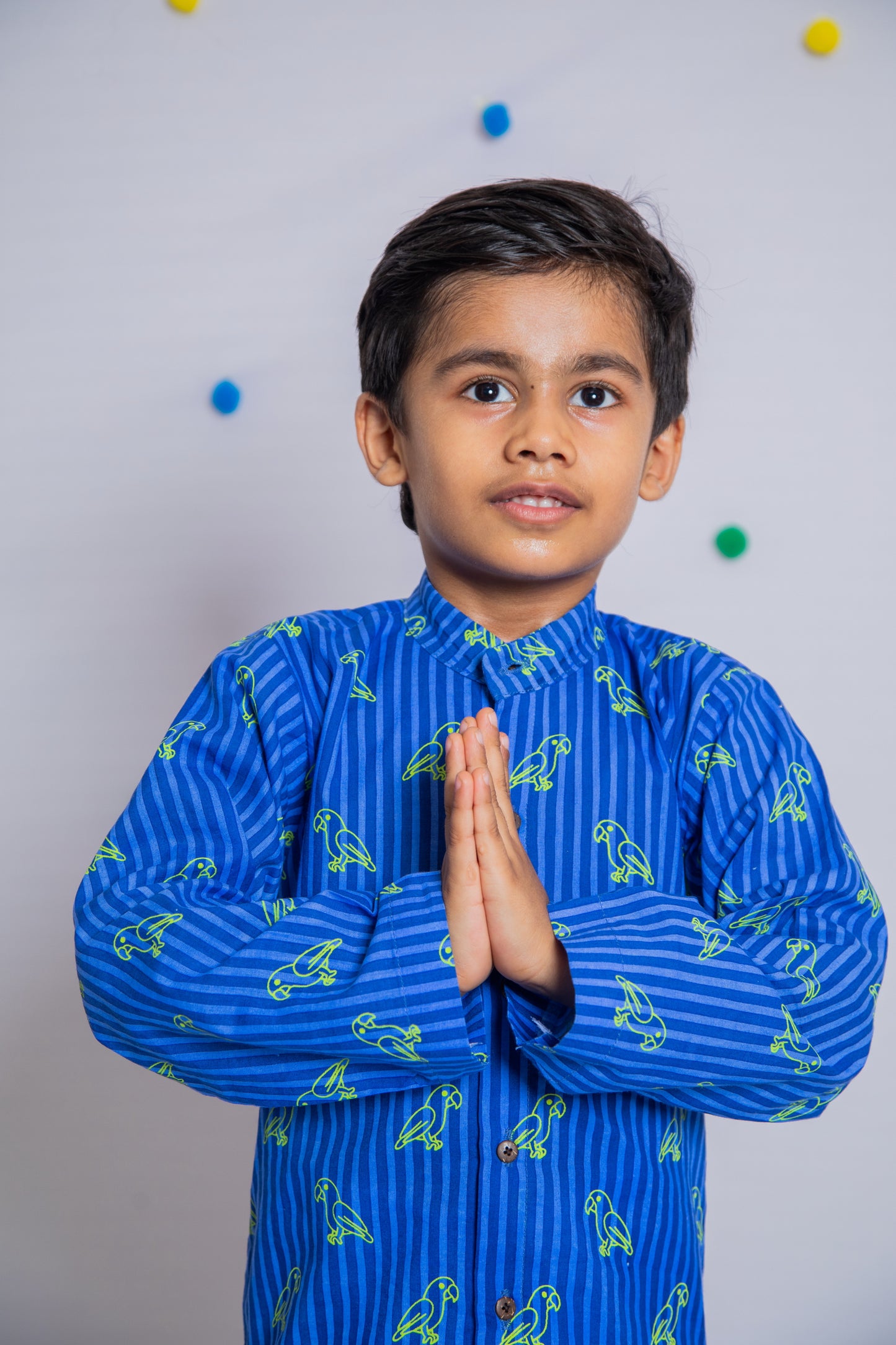 Neon Parrot Kurta Pajama set