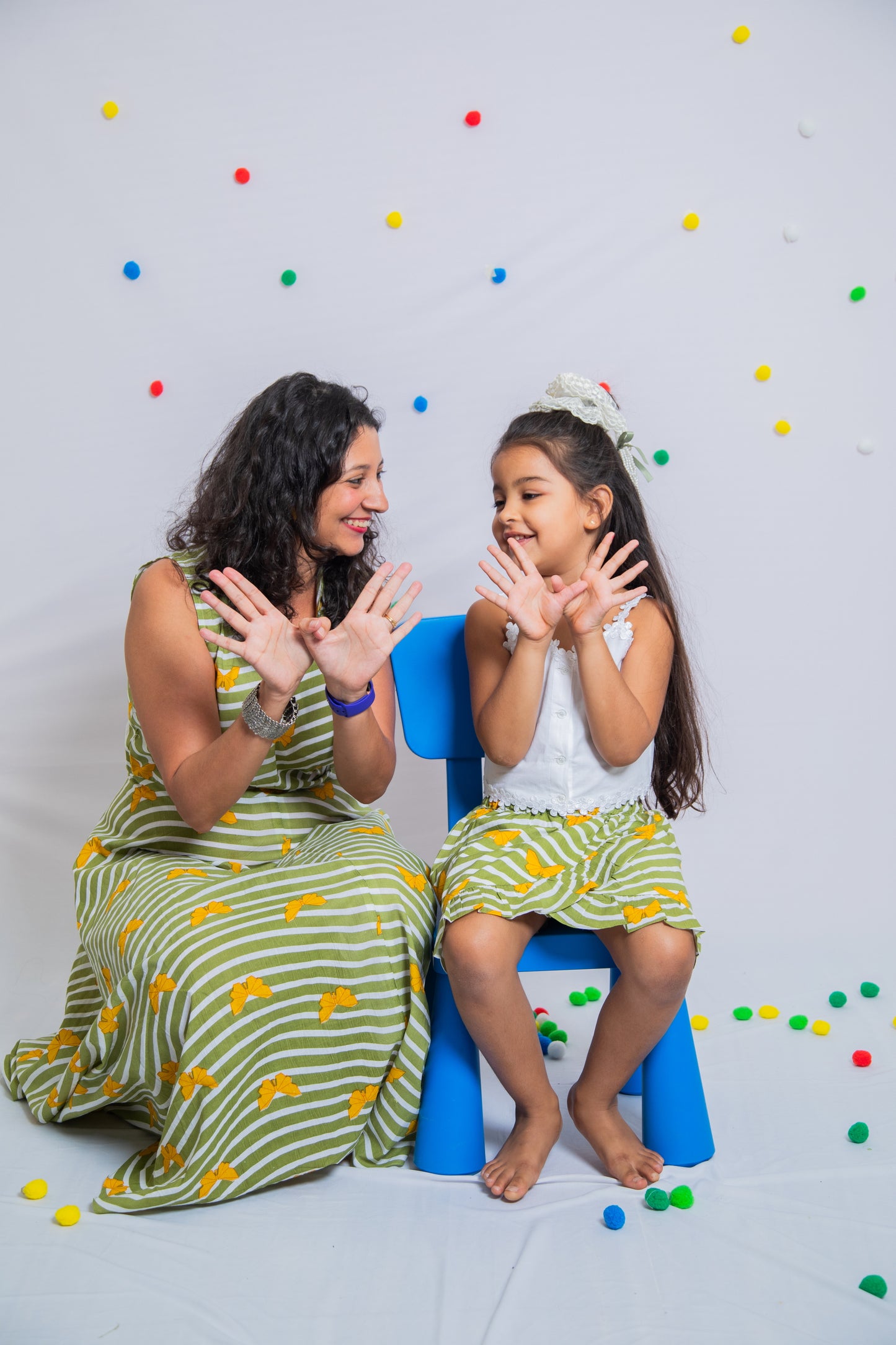 Butterfly Mommy Daughter Twinning Dress