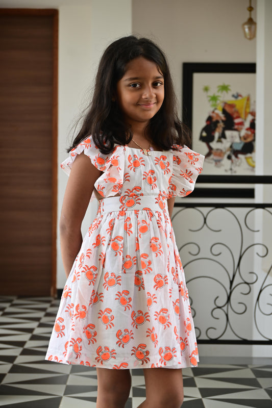 Crabs Ruffle Dress