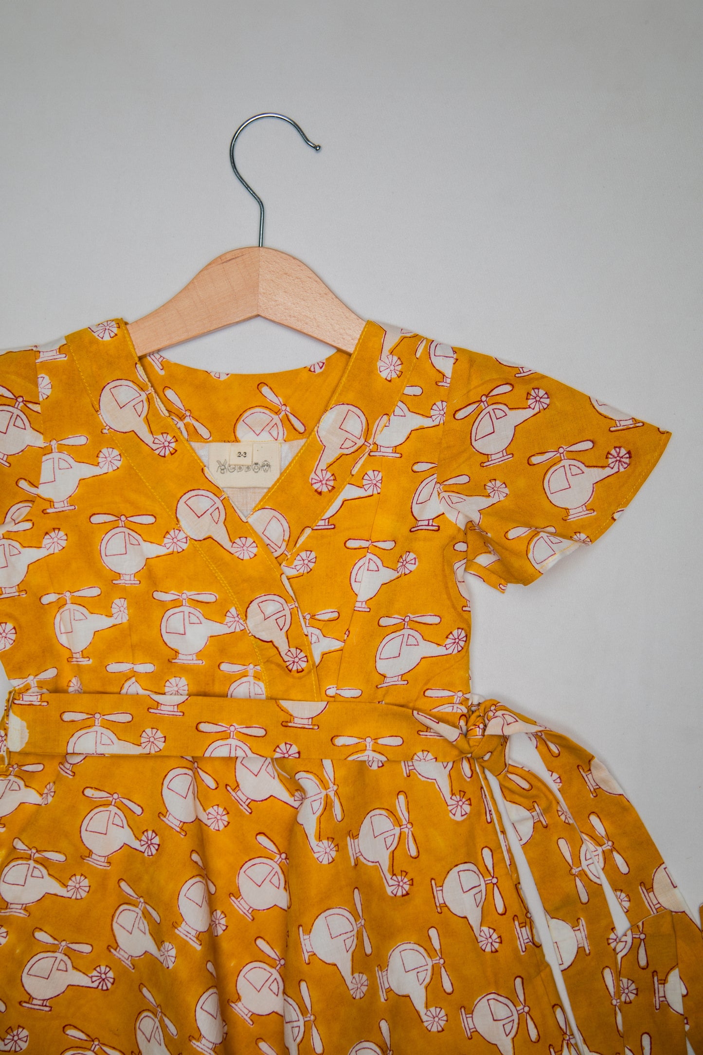 Helicopter Wrapped Style Dress