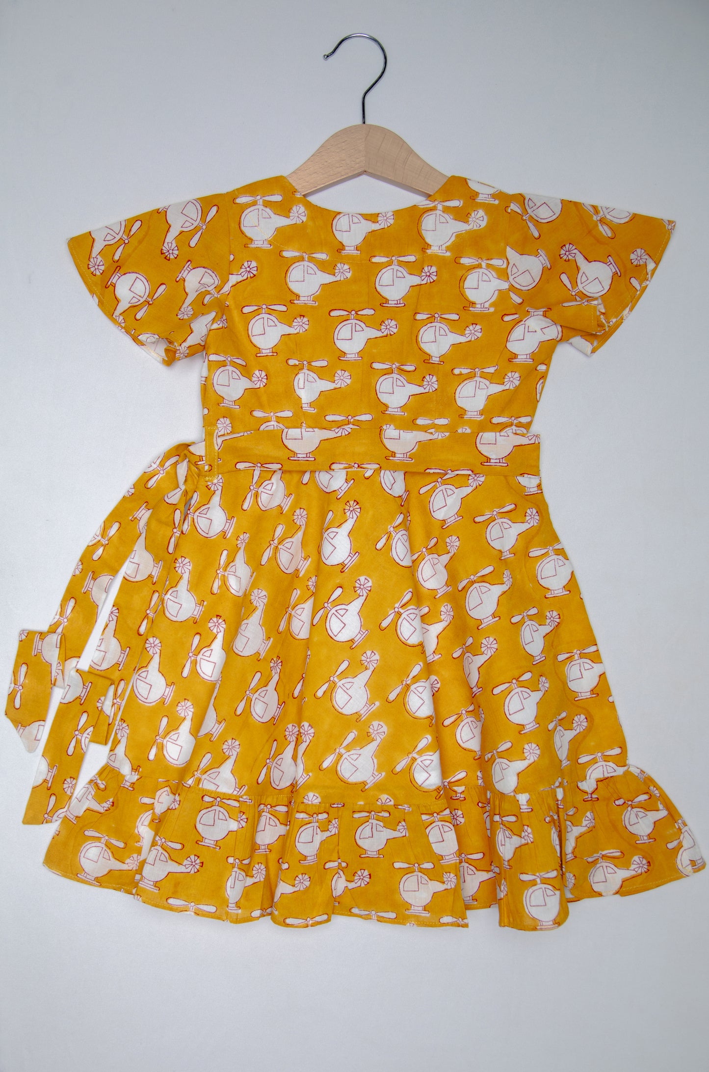 Helicopter Wrapped Style Dress
