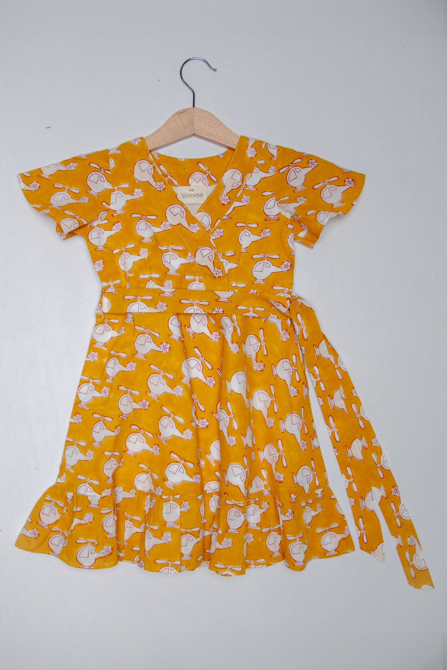 Helicopter Wrapped Style Dress