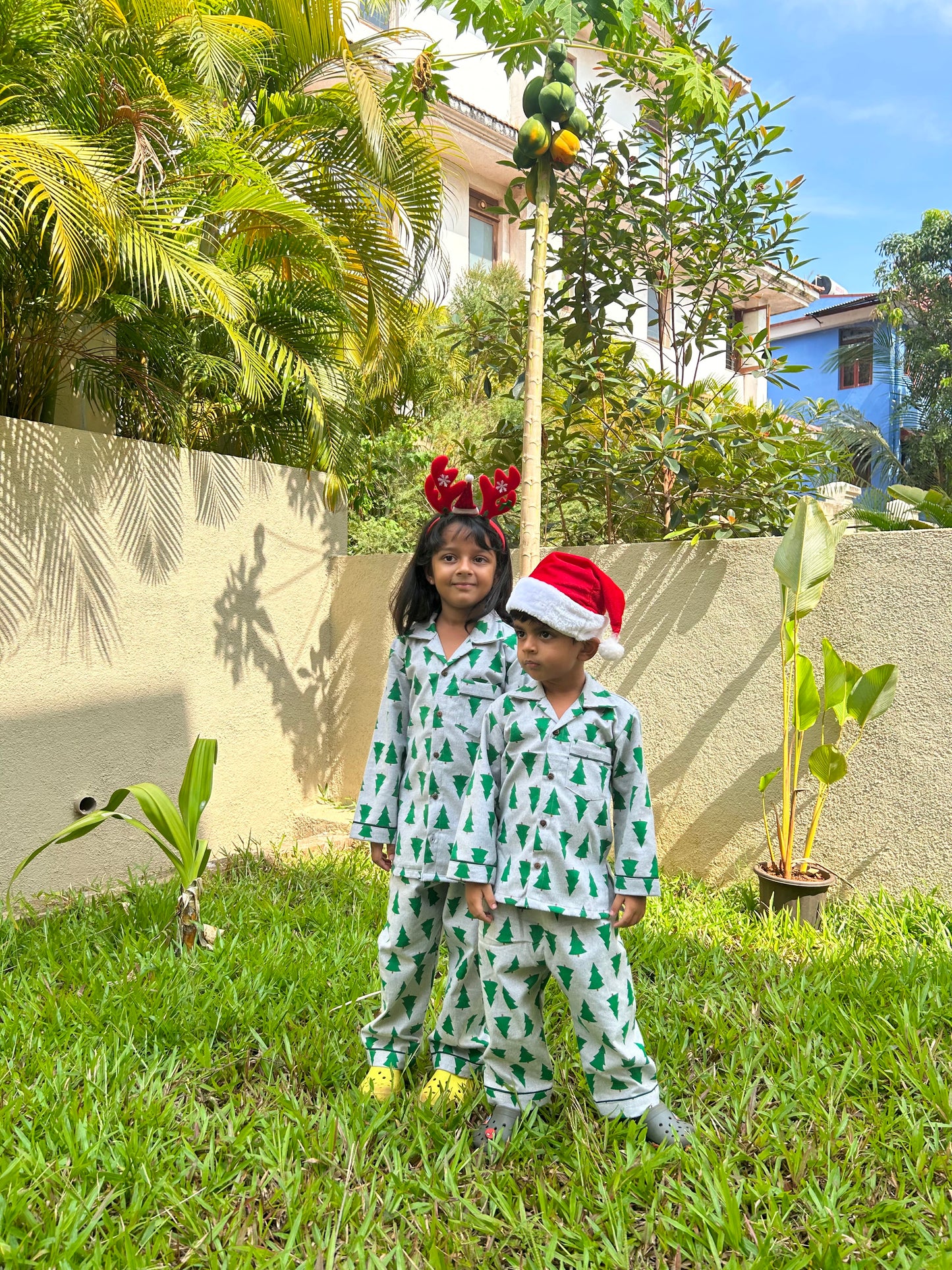 Flannel Xmas tree Jammies