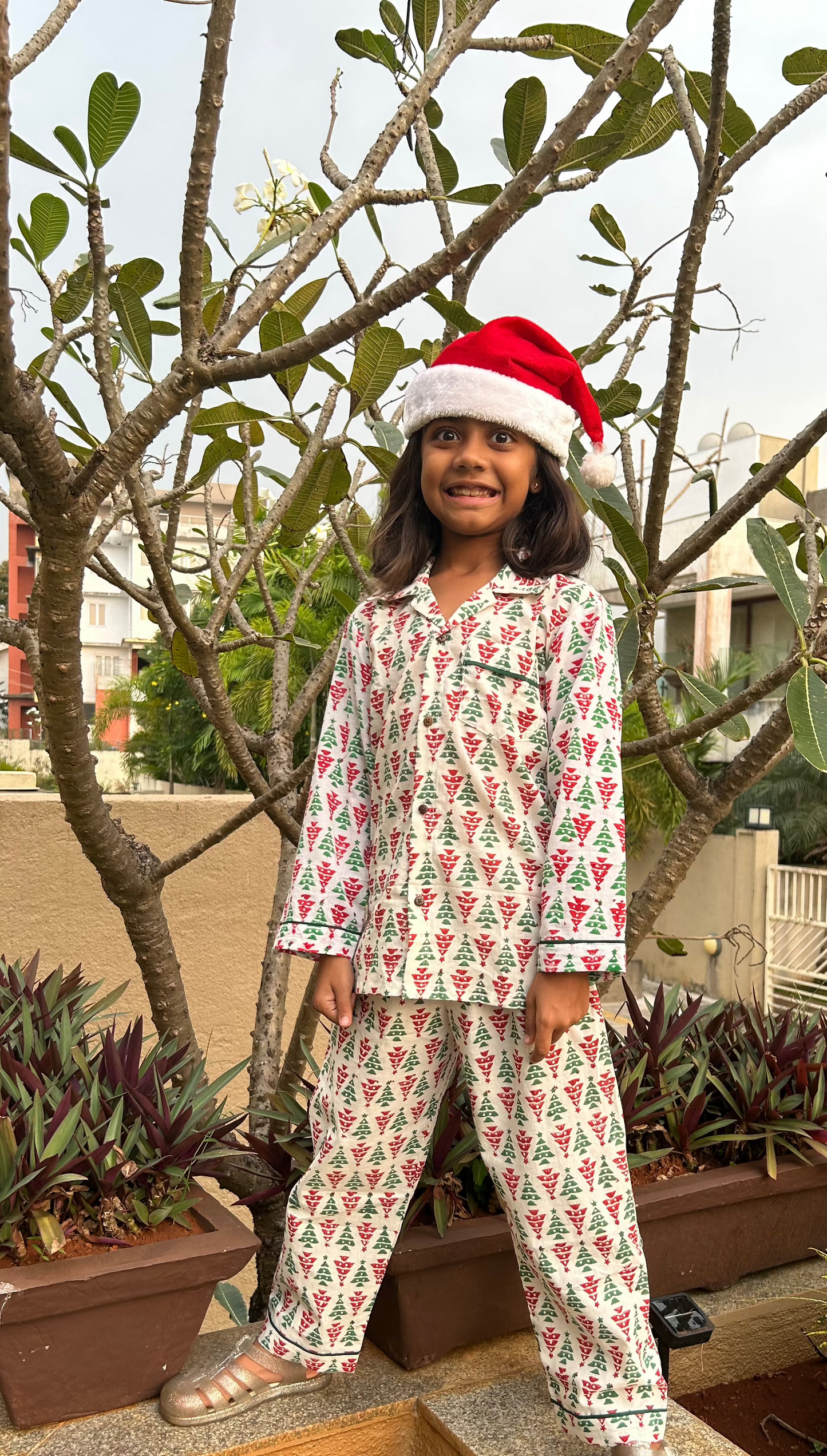 X-mas Tree Collared Jammies