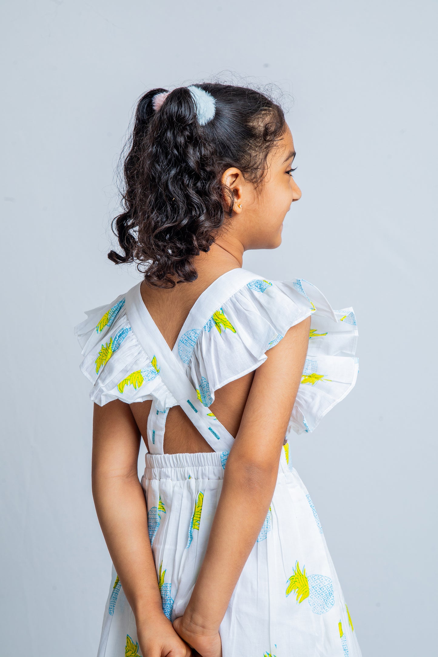 Pineapple Ruffle Dress