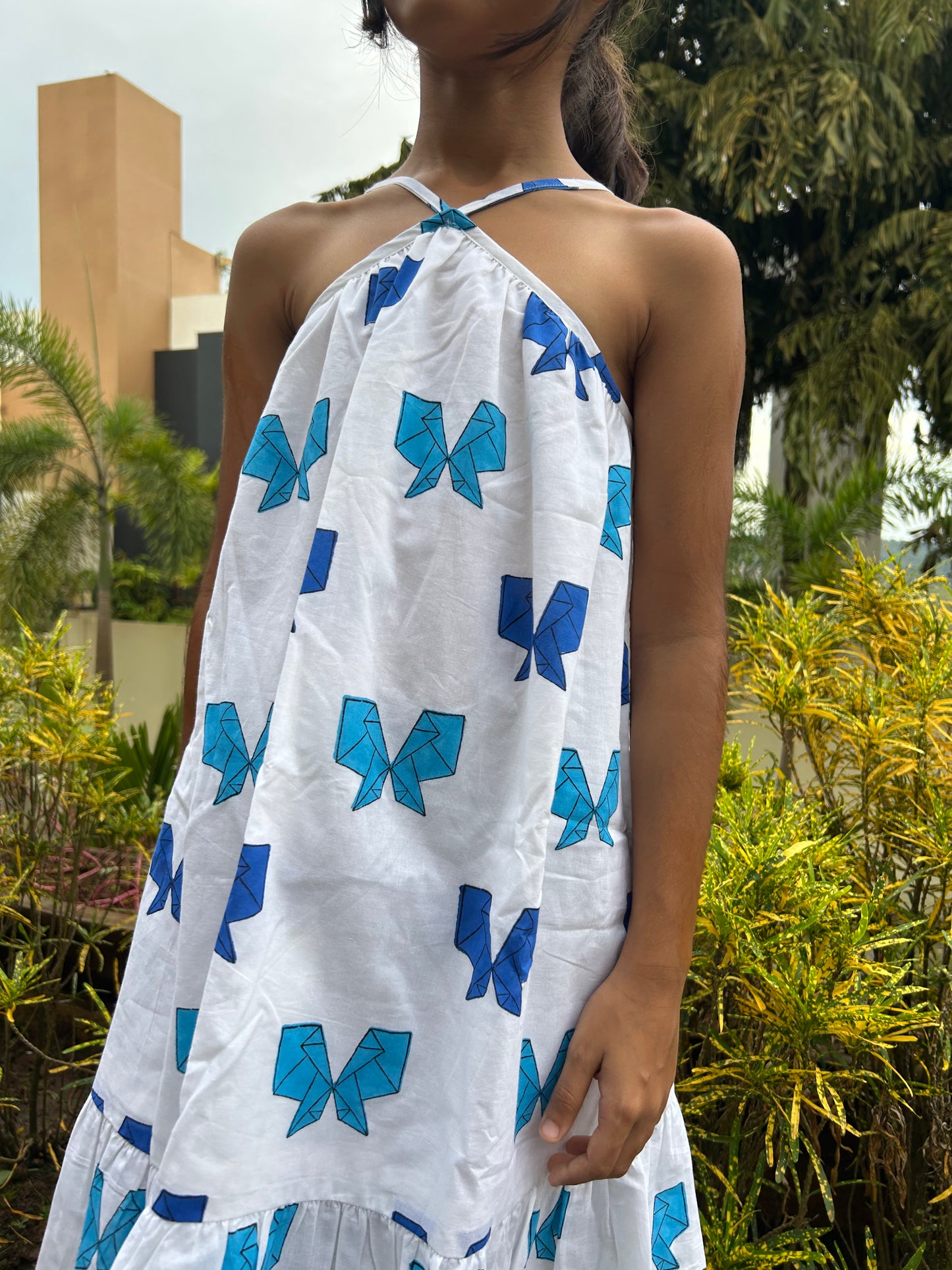 Origami Butterfly Strappy Dress