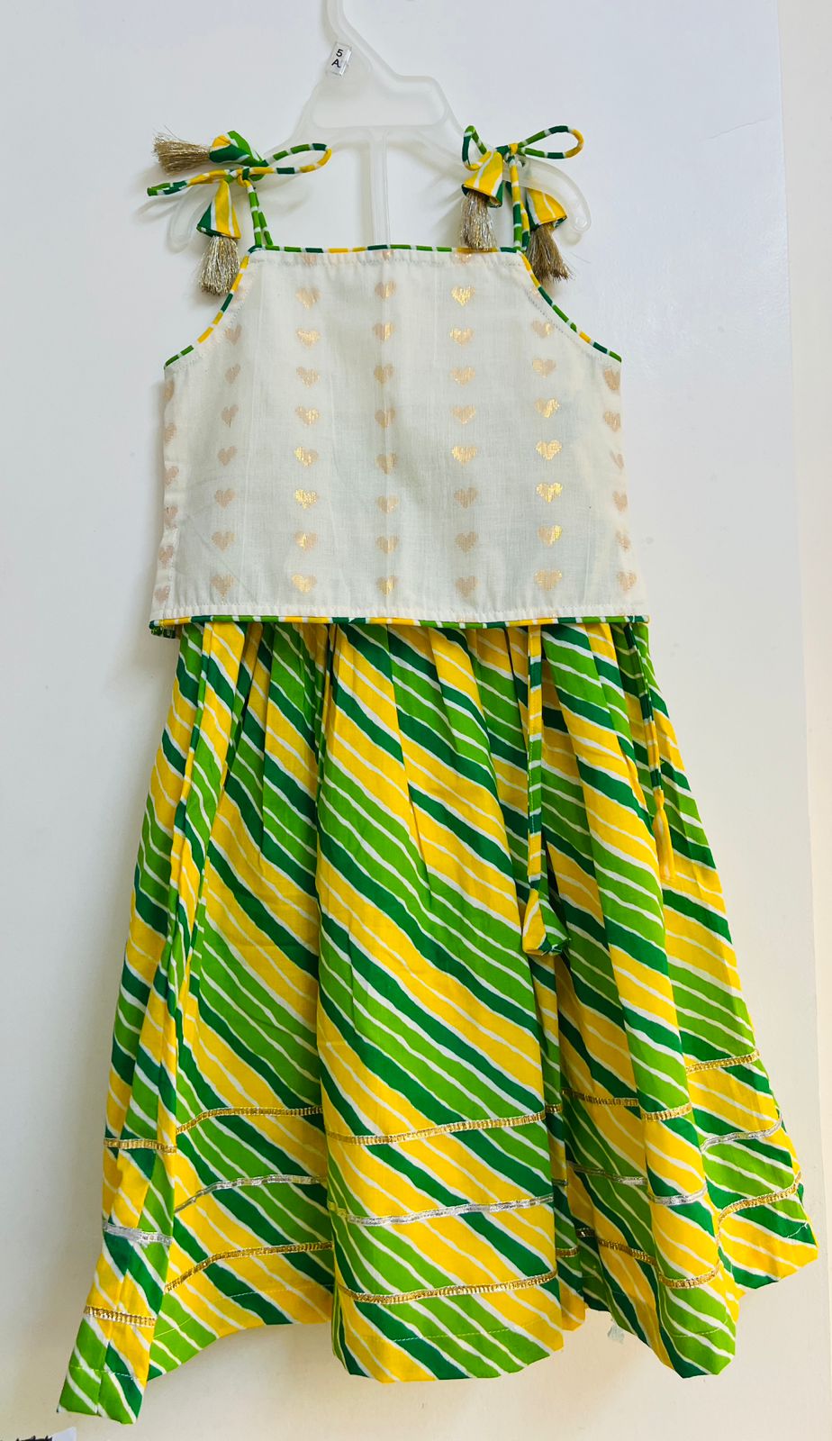 Lehriya Green Ghagra Choli set