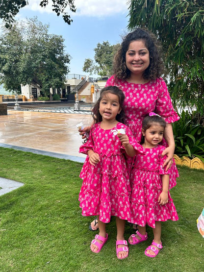 Pink Pineapple Dress Twinning