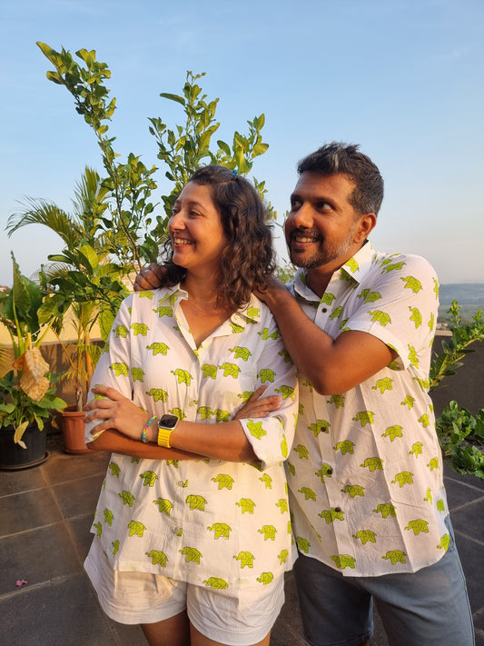 Green Origami Elephant Shirt