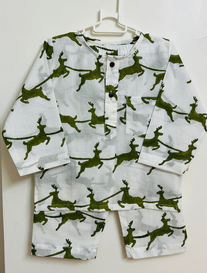 Reindeer Green Jammies