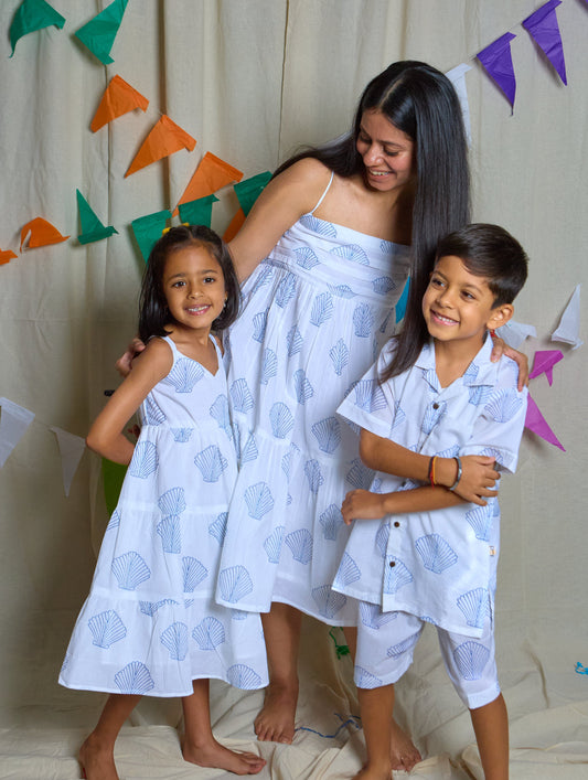 Shell Twinning dress