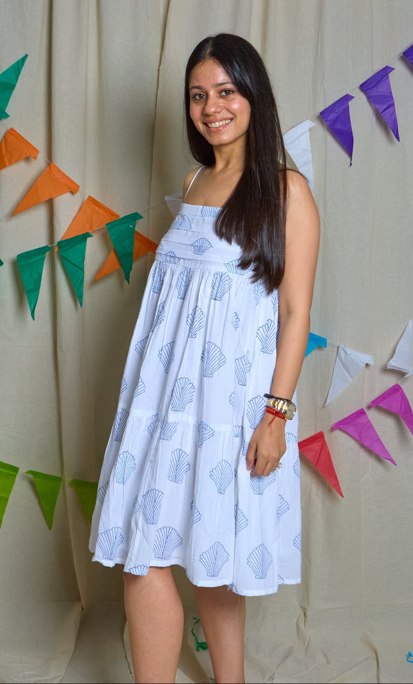 Shell Twinning dress