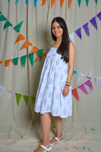 Shell strappy dress