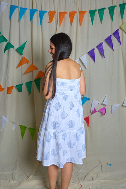 Shell strappy dress