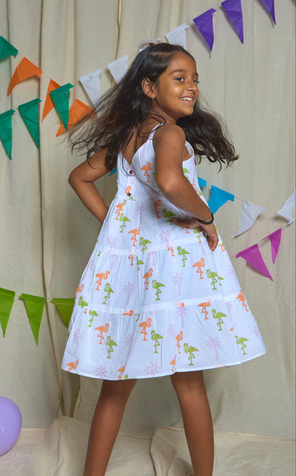 Flamingo 3 Tier Dress