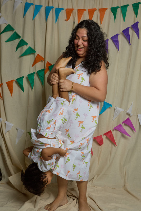 Flamingo Twinning Mommy & Son