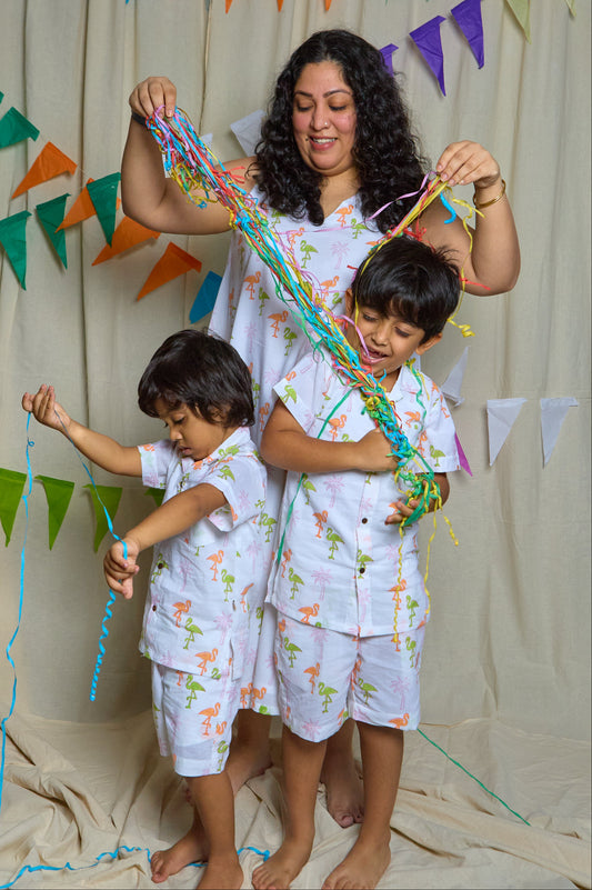 Flamingo Twinning Mommy & Son