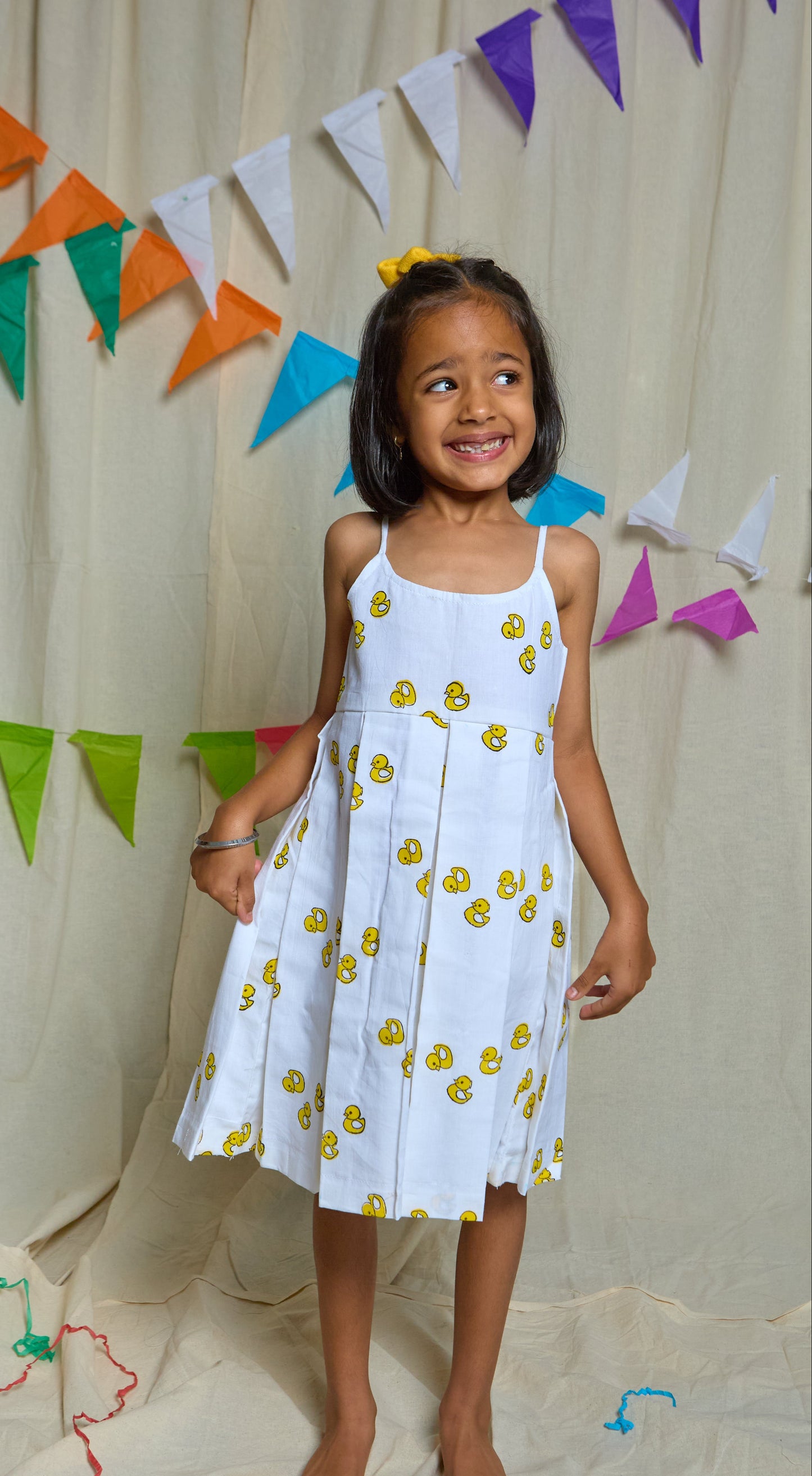 Duck Box Pleat Dress