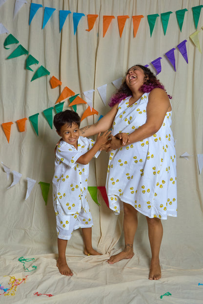 Duck Twinning Mommy & Son
