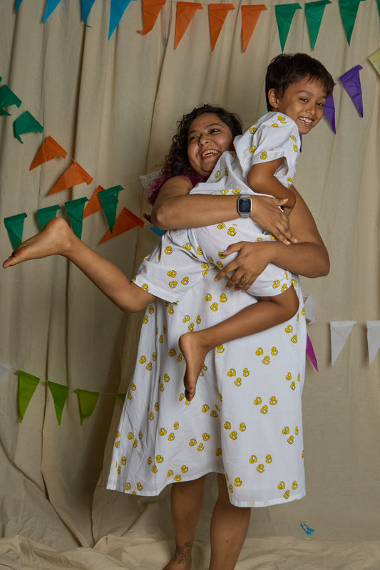 Duck Twinning Mommy & Son