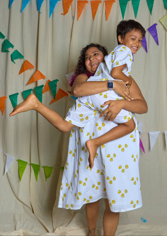 Duck Twinning Mommy & Son