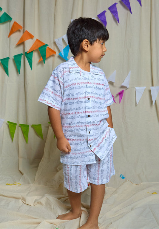 Fish Wave Co-ord Set