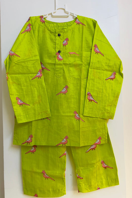 Pink Parrot Jammies