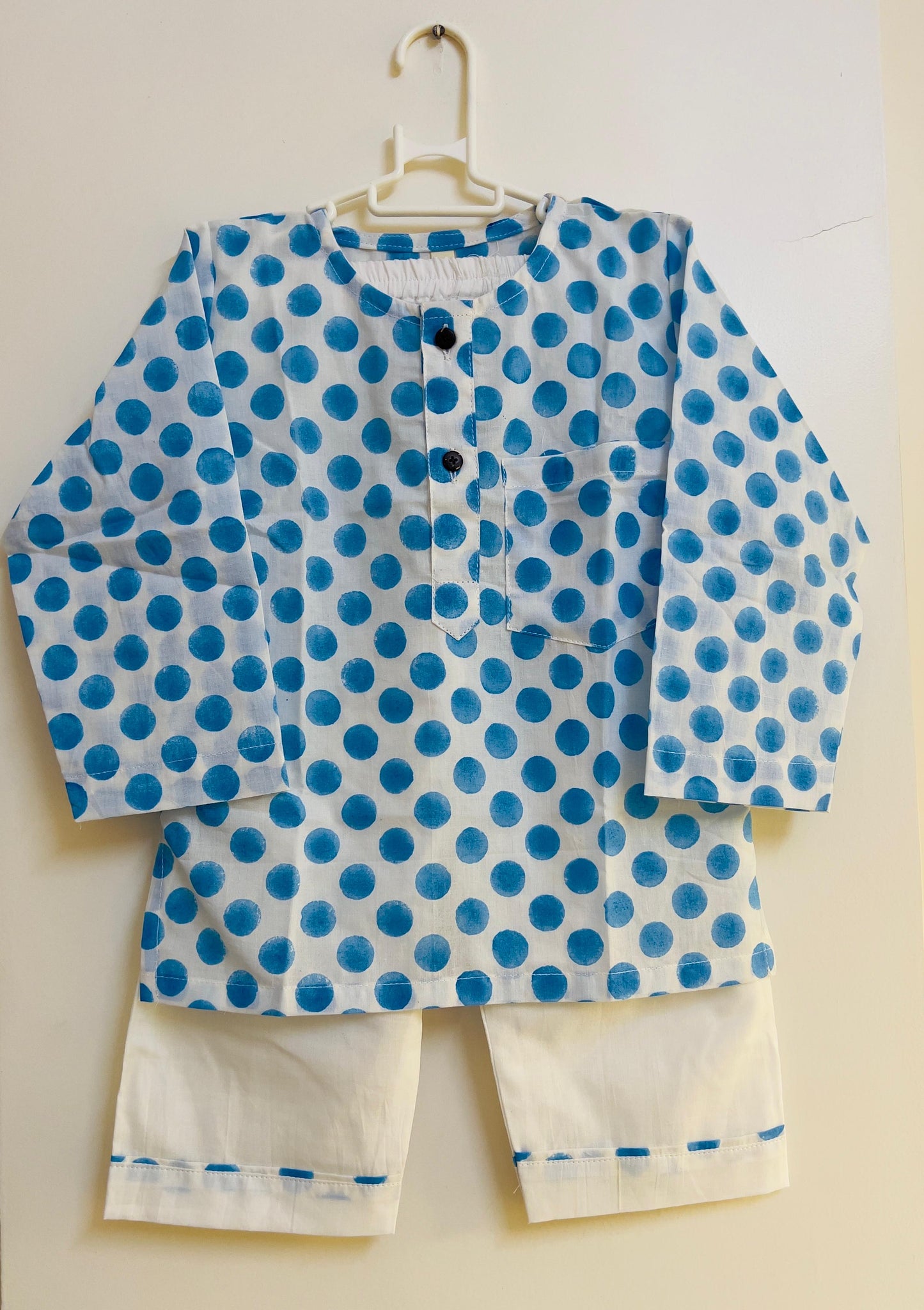 Blue Polka dot Adult Jammies