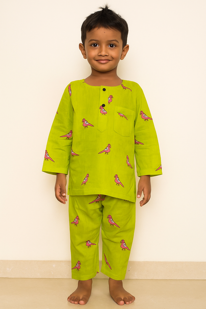 Pink Parrot Jammies