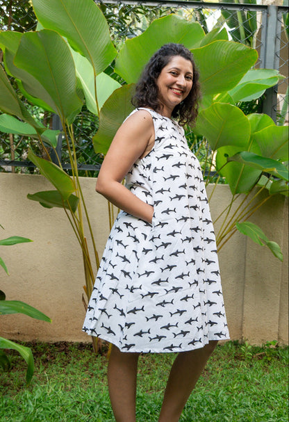 Shark shift dress