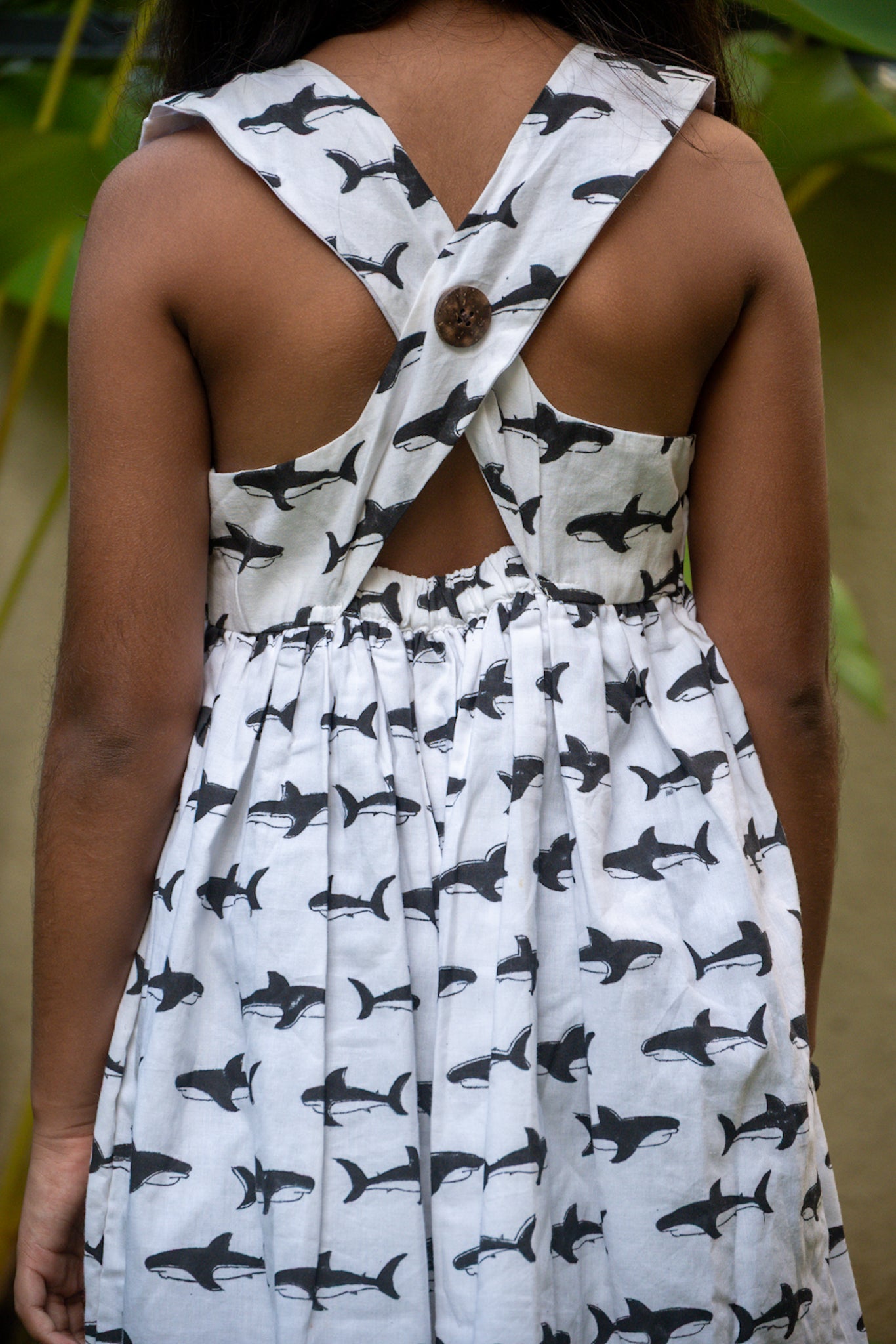 Shark Cross Back Dress