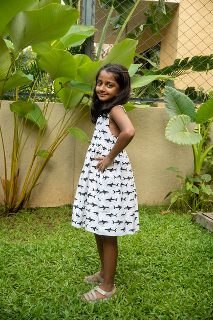 Shark Cross Back Dress