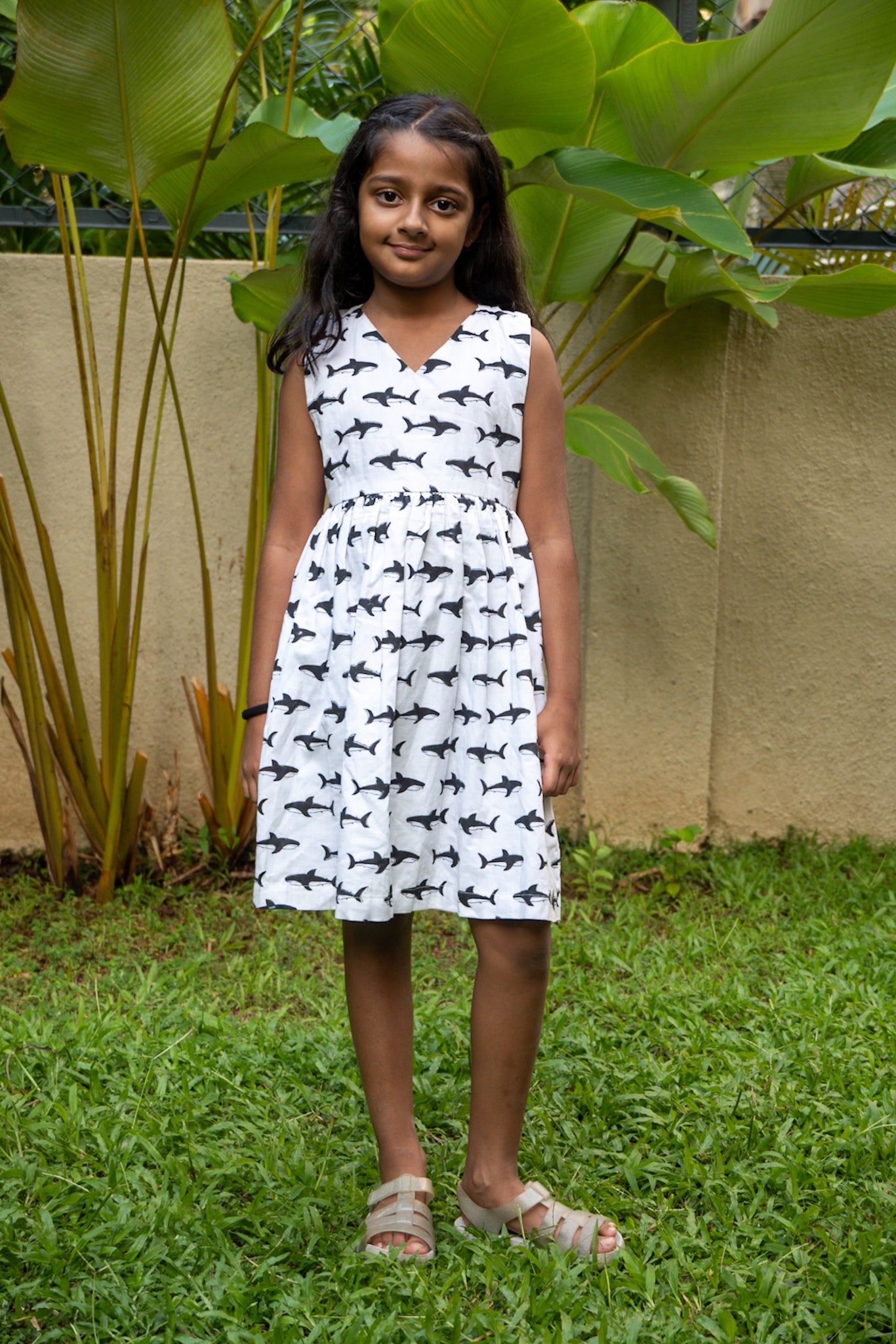 Shark Cross Back Dress