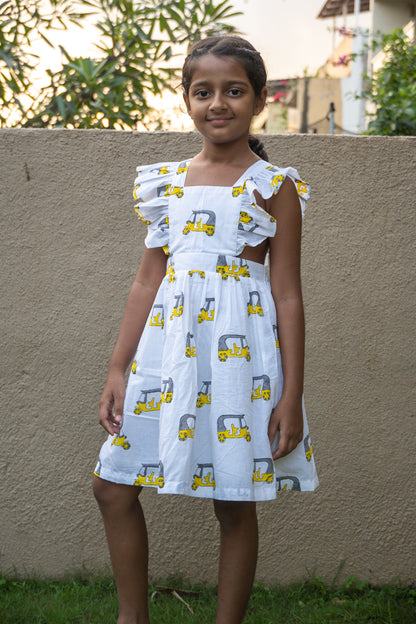 Auto-Rickshaw Ruffle Styled Dress