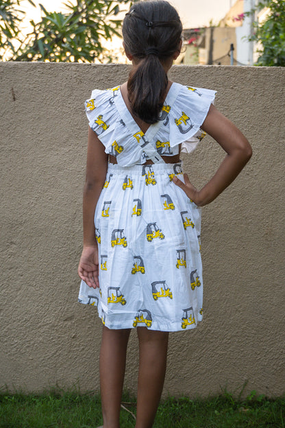 Auto-Rickshaw Ruffle Styled Dress