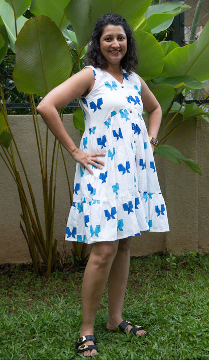Butterfly 3 tier dress