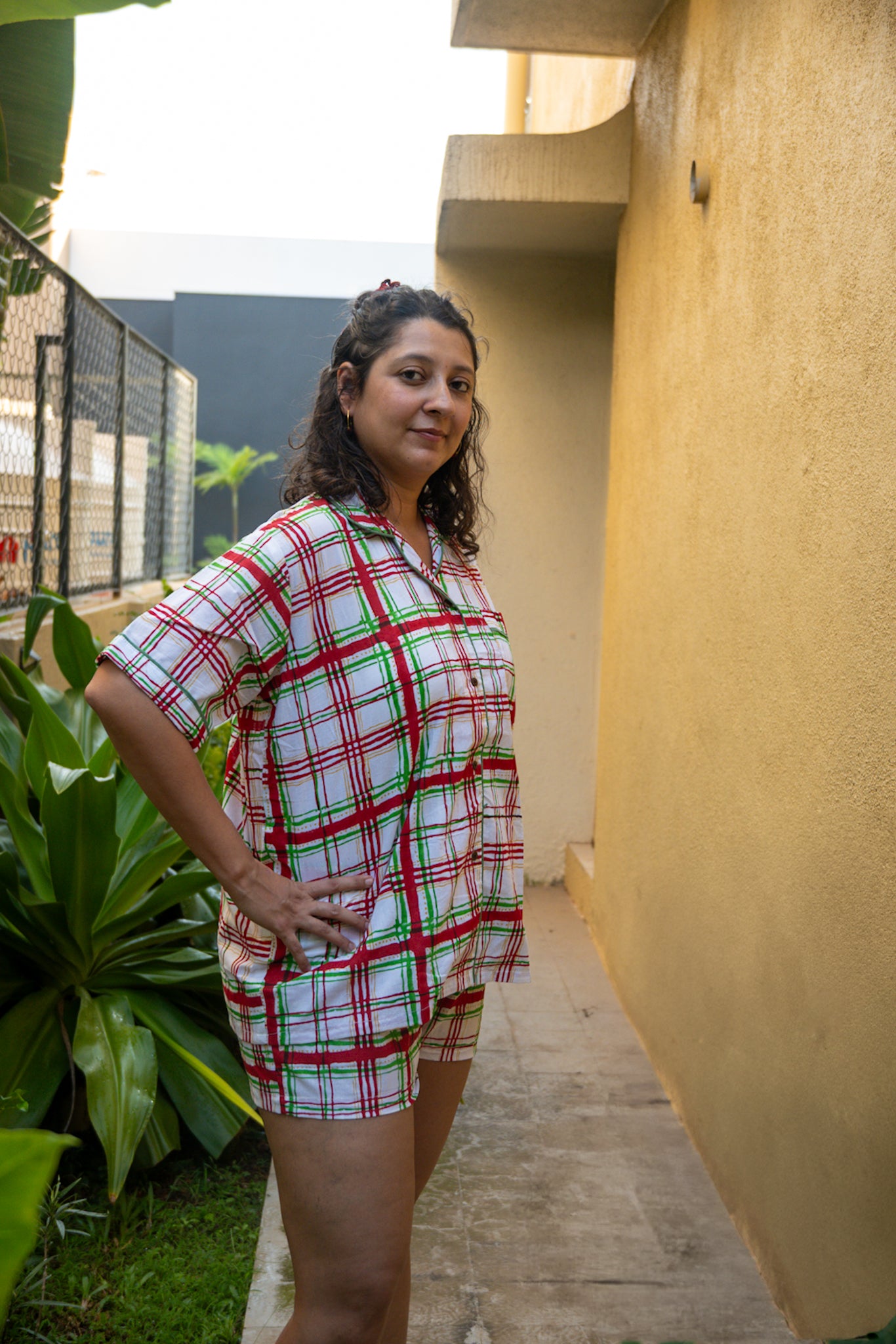 Tartan print Jammies Twinning