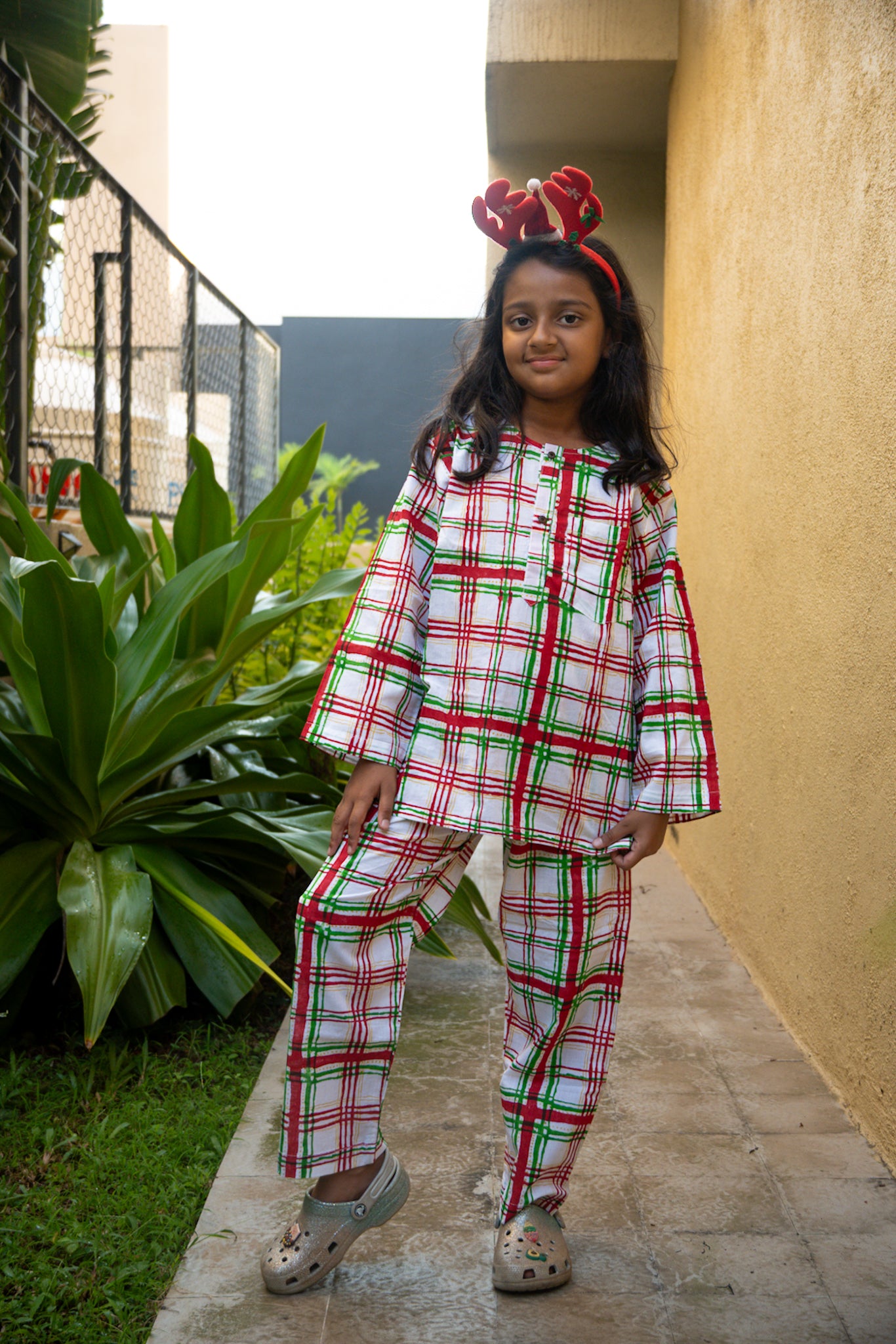 Tartan print Jammies Twinning