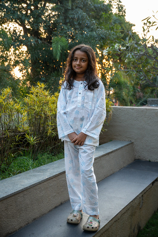 Snowflake kurta pajama Jammies