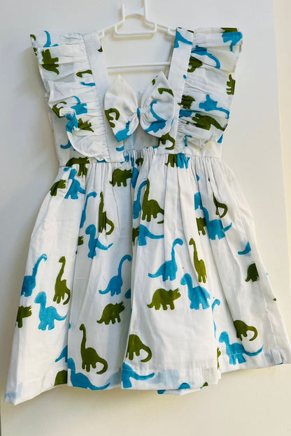 Dinosaur Bow Back Dress