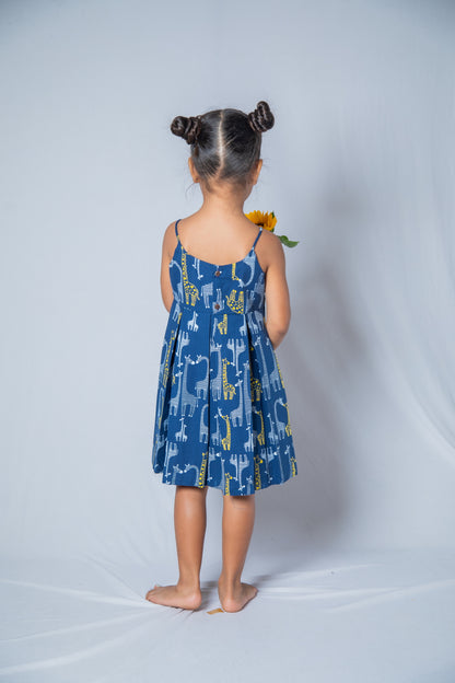 Giraffe Box Pleat Dress