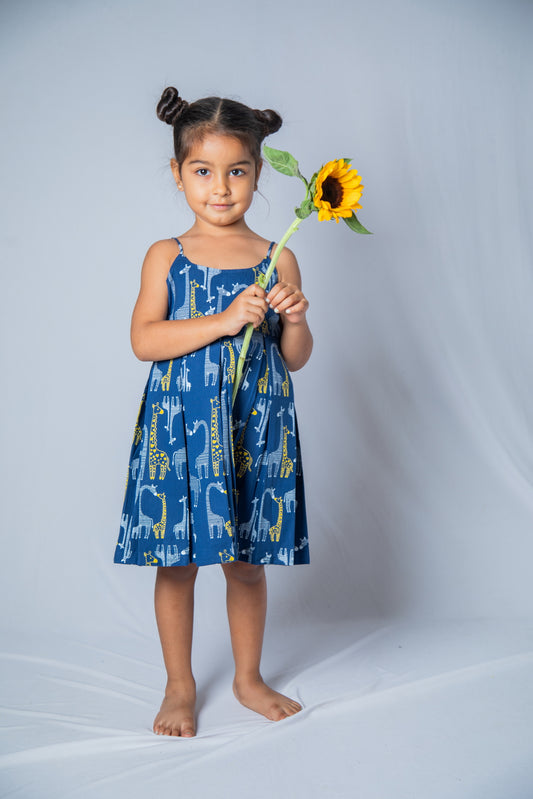 Giraffe Box Pleat Dress