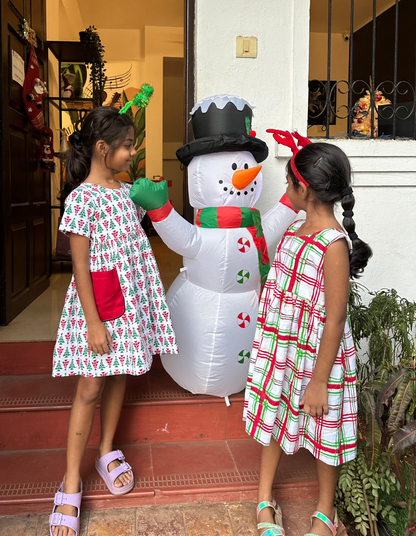 Checkered T-Back Dress