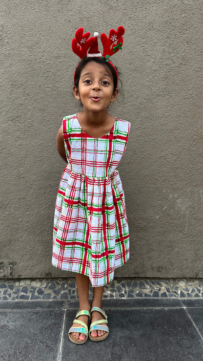 Checkered T-Back Dress