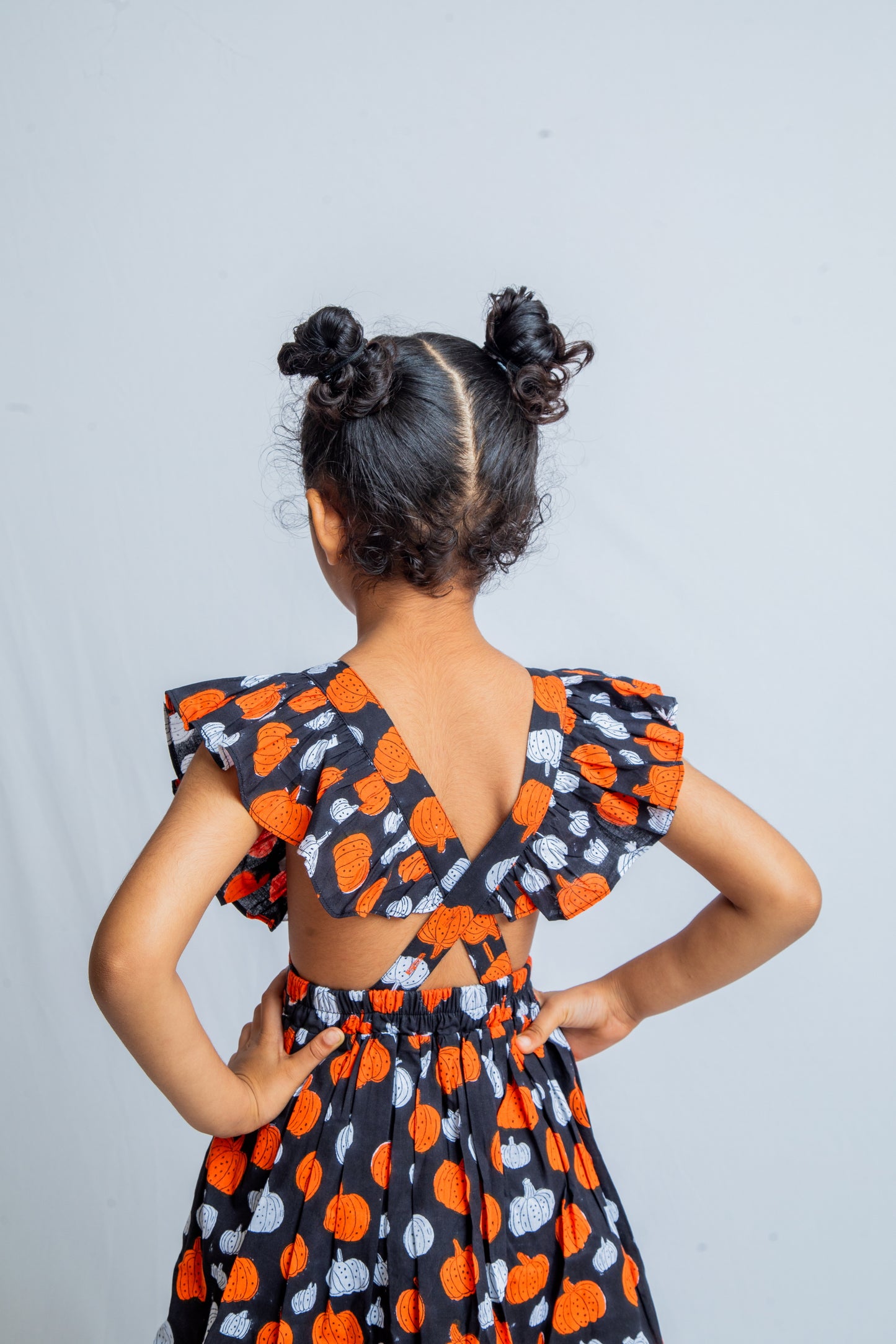 Pumpkin Ruffle Dress